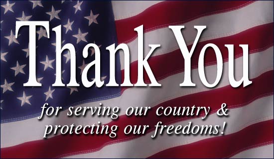 Veteran thank you